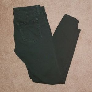 David Kahn Hunter green skinny jeans